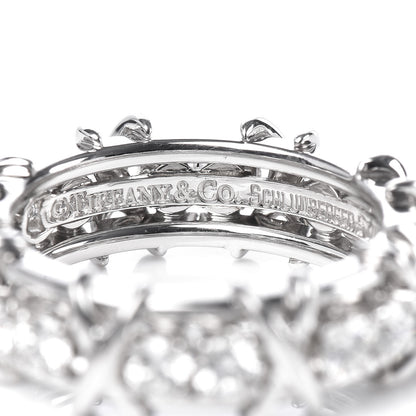 Tiffany Platinum Diamond Schlumberger Sixteen Stone Ring 48 4.5 4 of 5