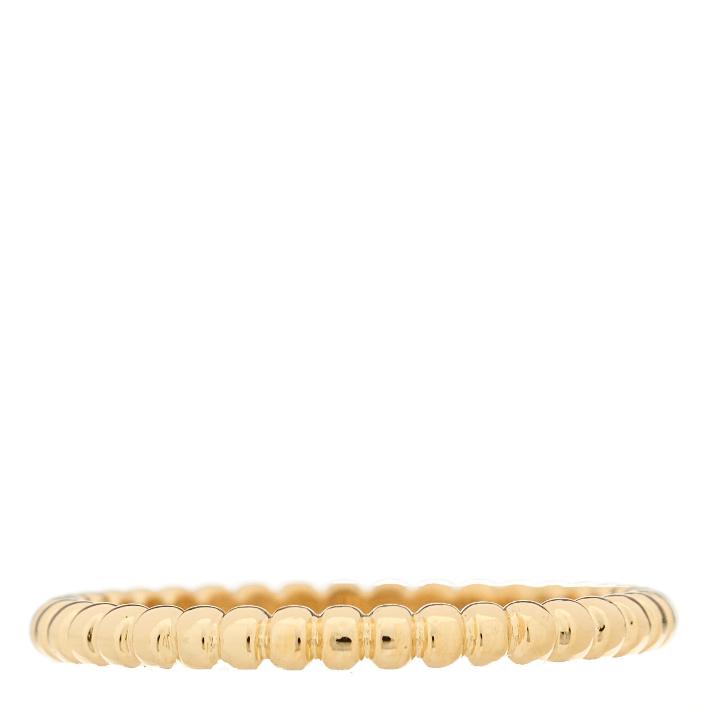 Van Cleef & Arpels 18K Yellow Gold Small Perlee Ring 56 7.5 1 of 5