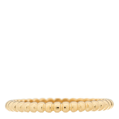 Van Cleef & Arpels 18K Yellow Gold Small Perlee Ring 56 7.5 1 of 5