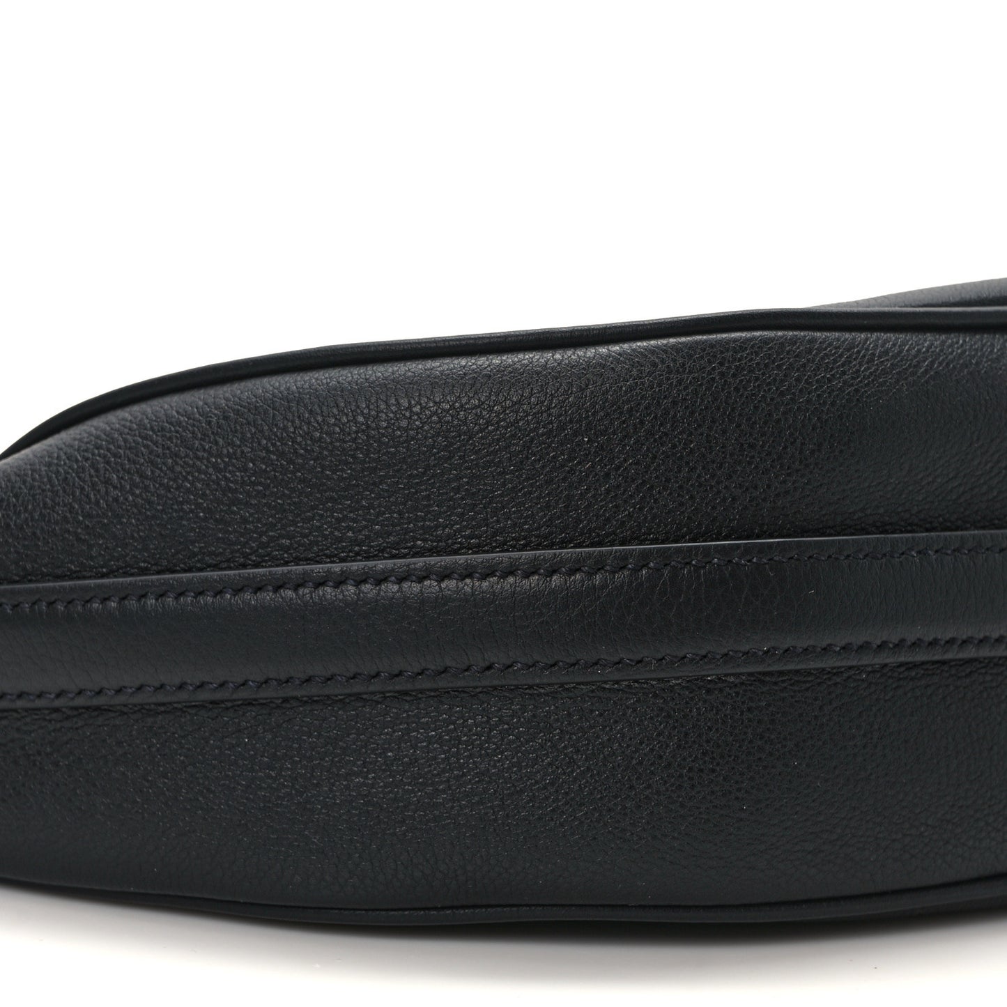Soft Calfskin Arque Shoulder Bag Black