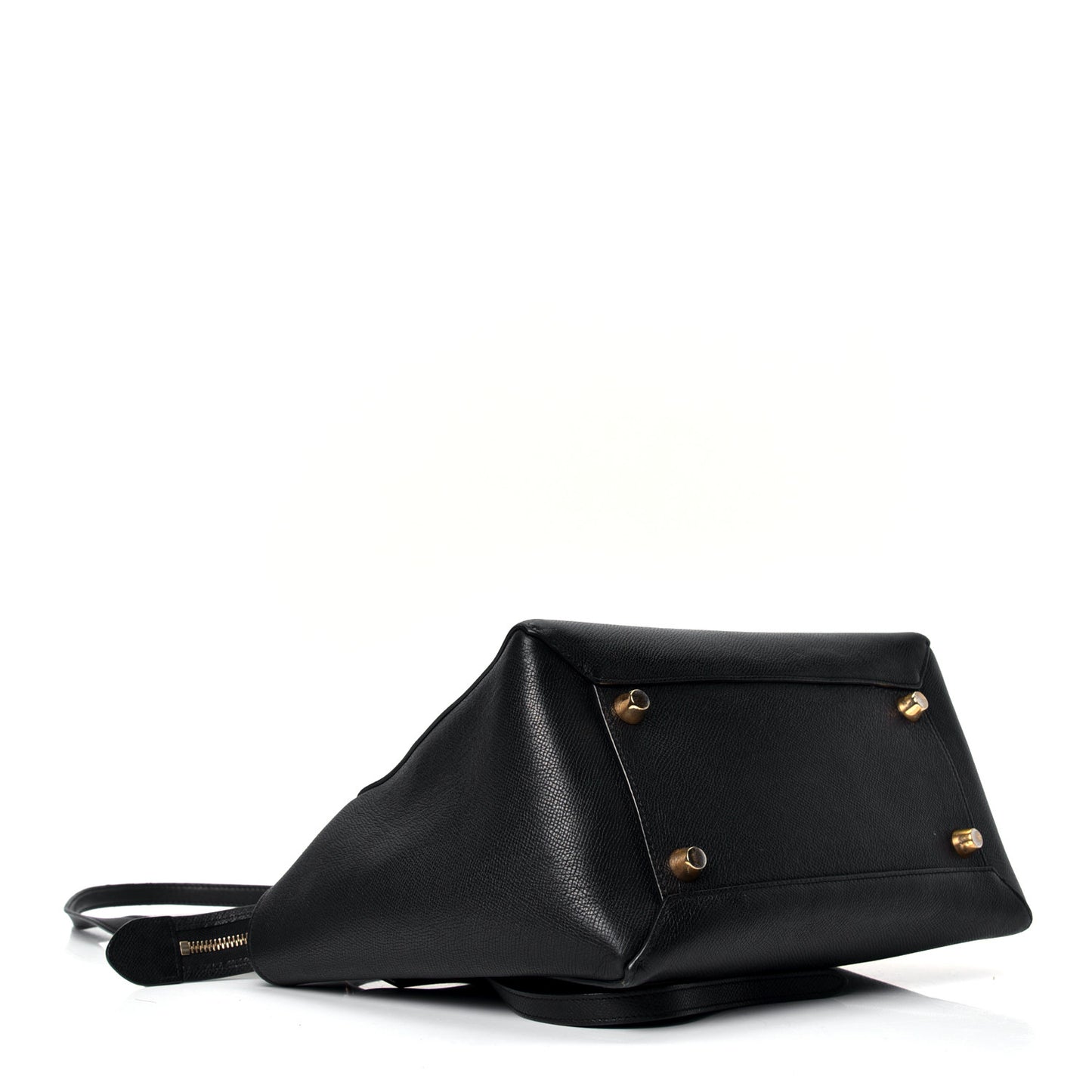 Baby Grained Calfskin Mini Belt Bag Black