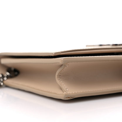 Saint Laurent Smooth Calfskin Classic Monogram Kate Tassel Chain Wallet Nude Powder 7 of 15