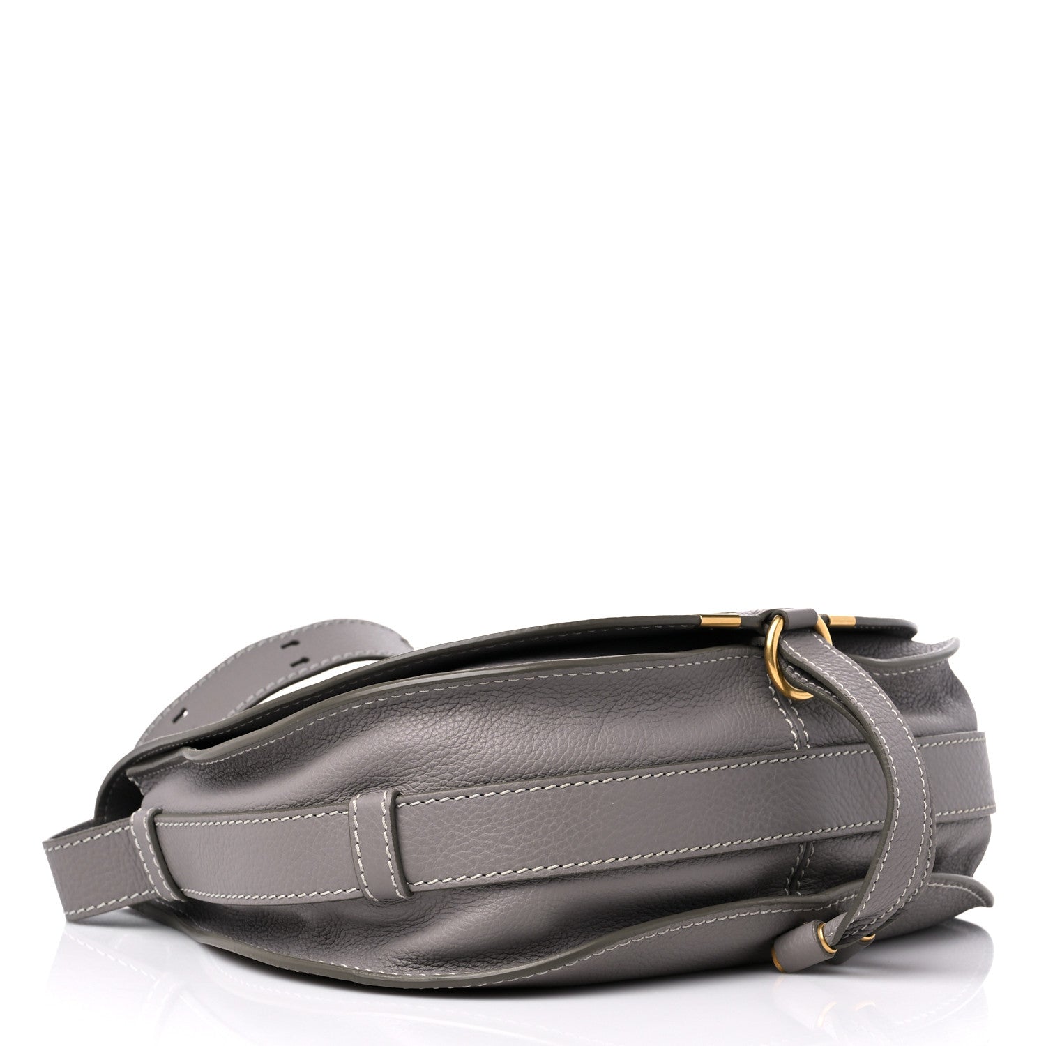 Chloe Calfskin Medium Marcie Round Crossbody Bag Cashmere Grey 4 of 8