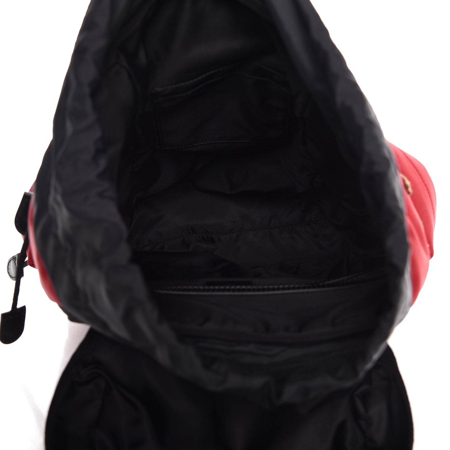 Techno Canvas L'Aveugle Par Amour Embroidered Double Buckle Backpack Red
