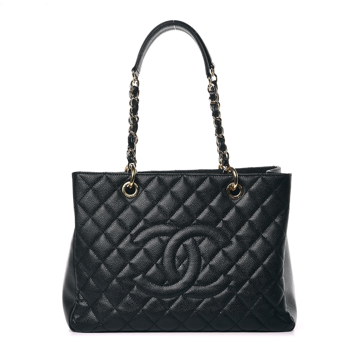 Chanel Caviar Quilted Grand Shopping Tote GST Black 1 of 12