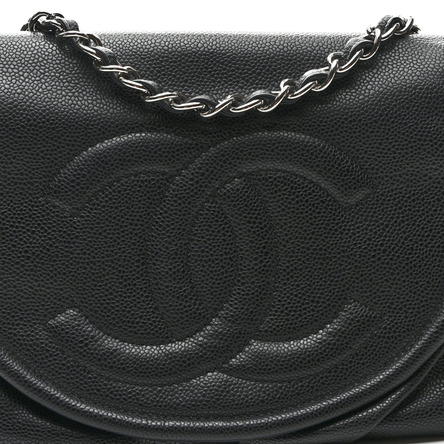 Chanel Caviar Half Moon Large Flap Black 8 of 10