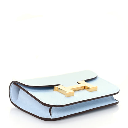 Hermes Epsom Constance Slim Wallet Bleu Brume 5 of 11