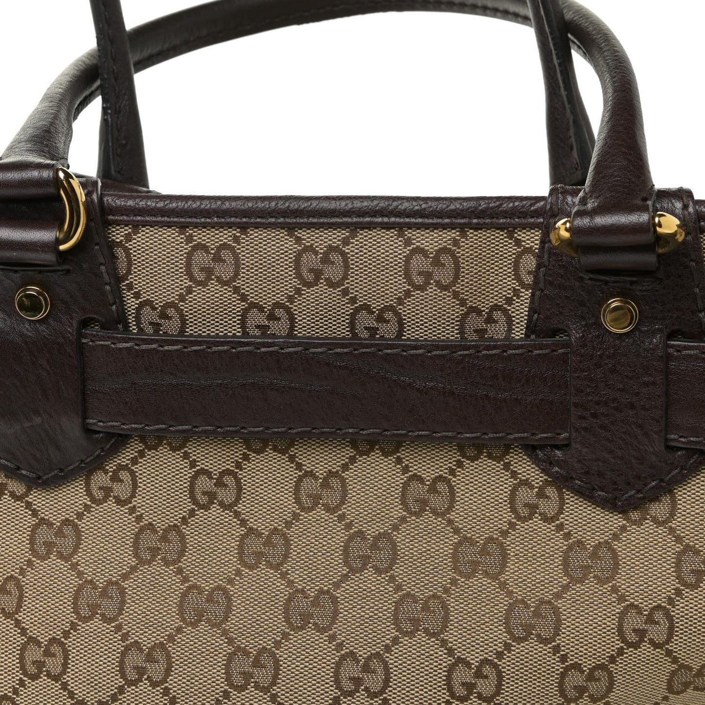 Monogram Medium GG Running Tote Dark Brown