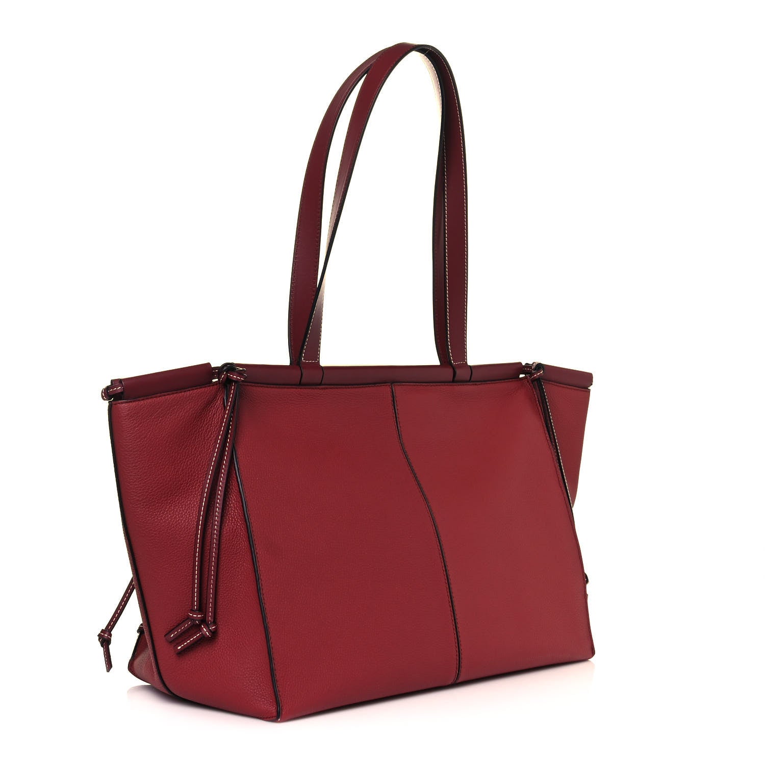 Loewe Soft Grained Calfskin Medium Cushion Tote Merlot 2 of 13