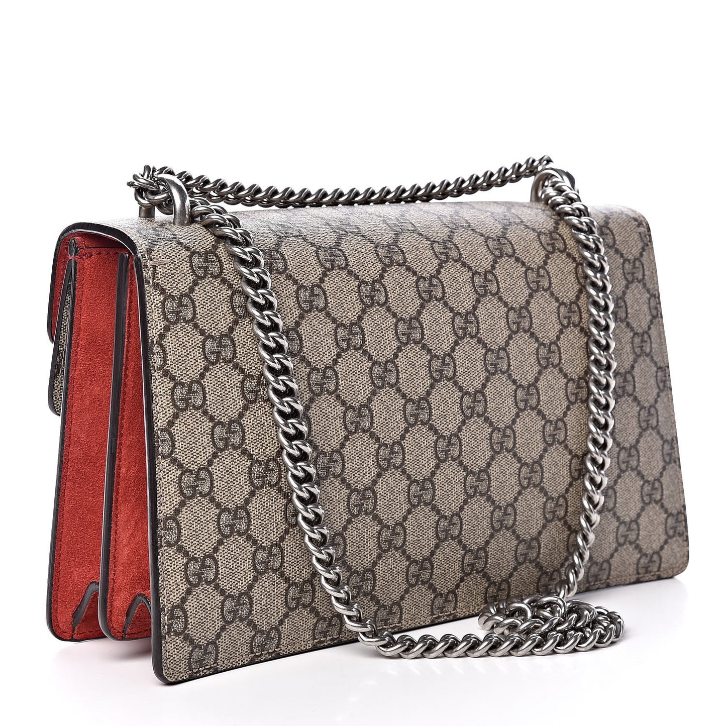 GG Supreme Monogram Small Dionysus Shoulder Bag Red