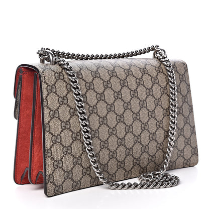 Gucci GG Supreme Monogram Small Dionysus Shoulder Bag Red 3 of 15