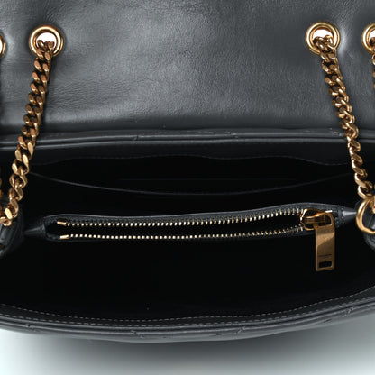 Saint Laurent Calfskin Y Quilted Monogram Small Loulou Chain Satchel Storm 4 of 4
