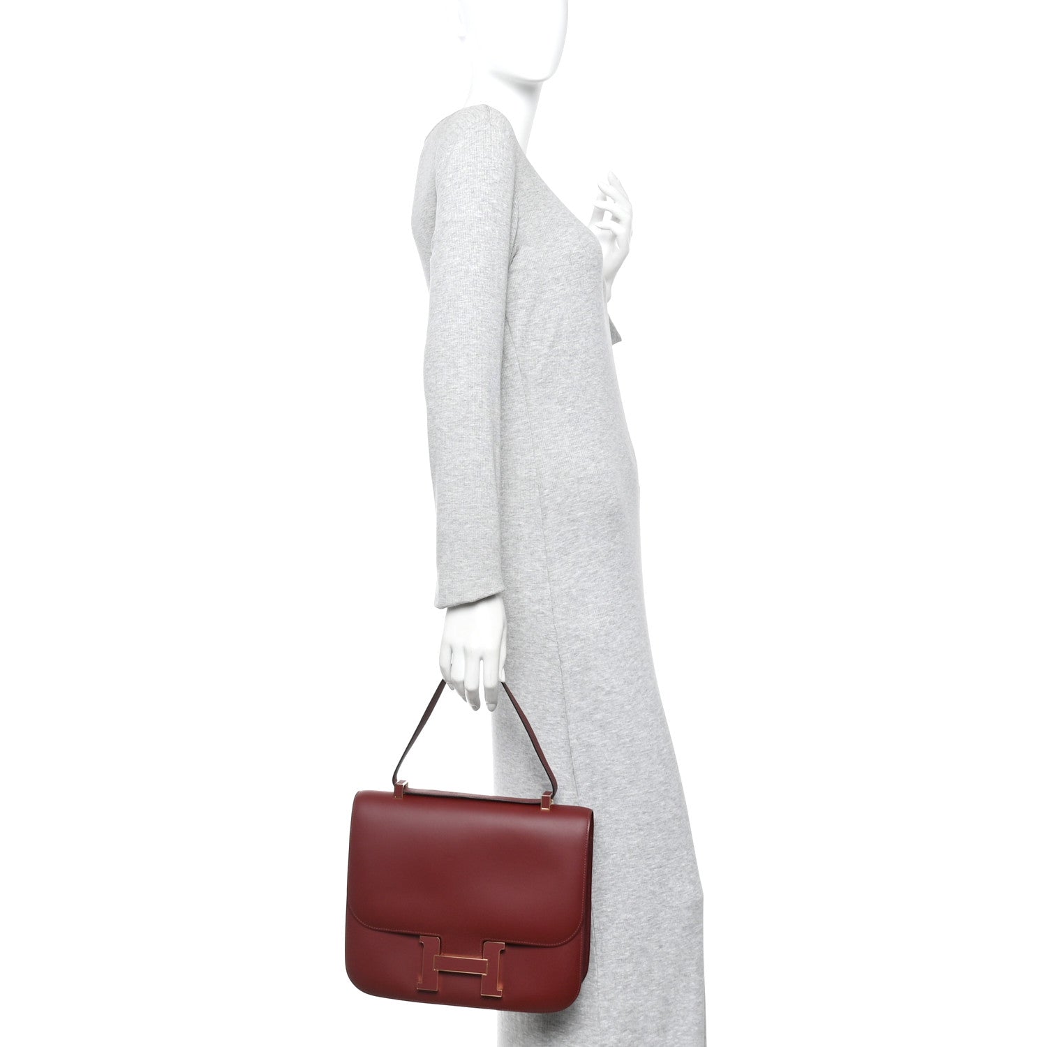Hermes Veau Sombrero Constance Cartable 29 Rouge H 2 of 11