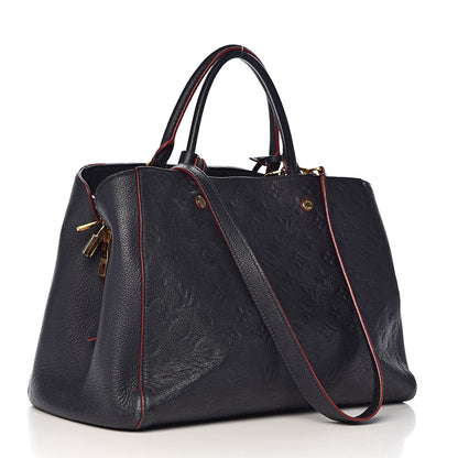 Louis Vuitton Empreinte Montaigne GM Marine Rouge 3 of 18