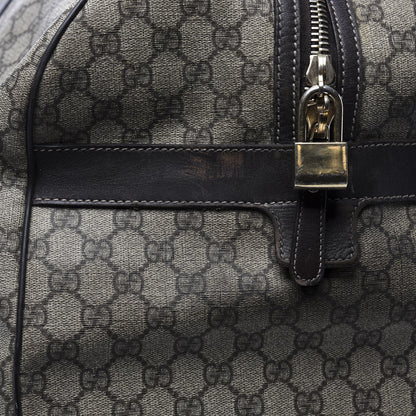 Gucci GG Plus Monogram Large Carry On Duffle Trolley Brown 21 of 24