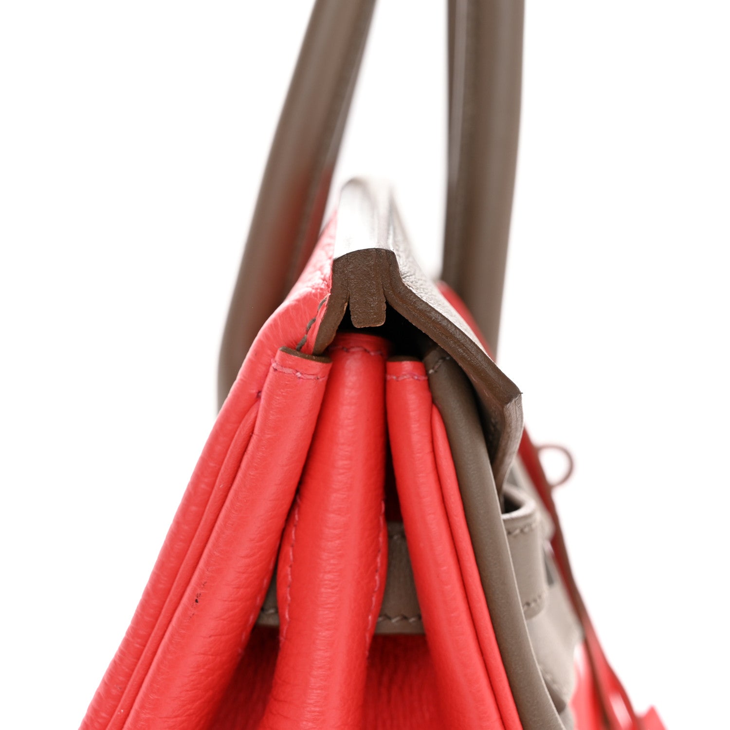 Hermes Taurillon Clemence Swift Tri-Color Birkin 35 Rose Jaipur Argile Etoupe 12 of 12