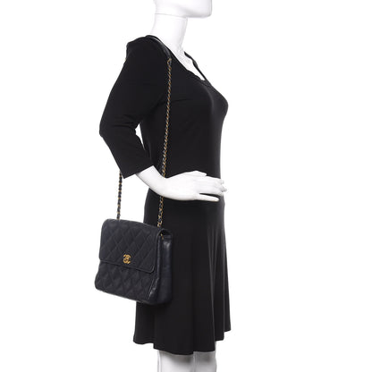 Chanel Caviar Quilted Small Single Flap Navy 2 of 13