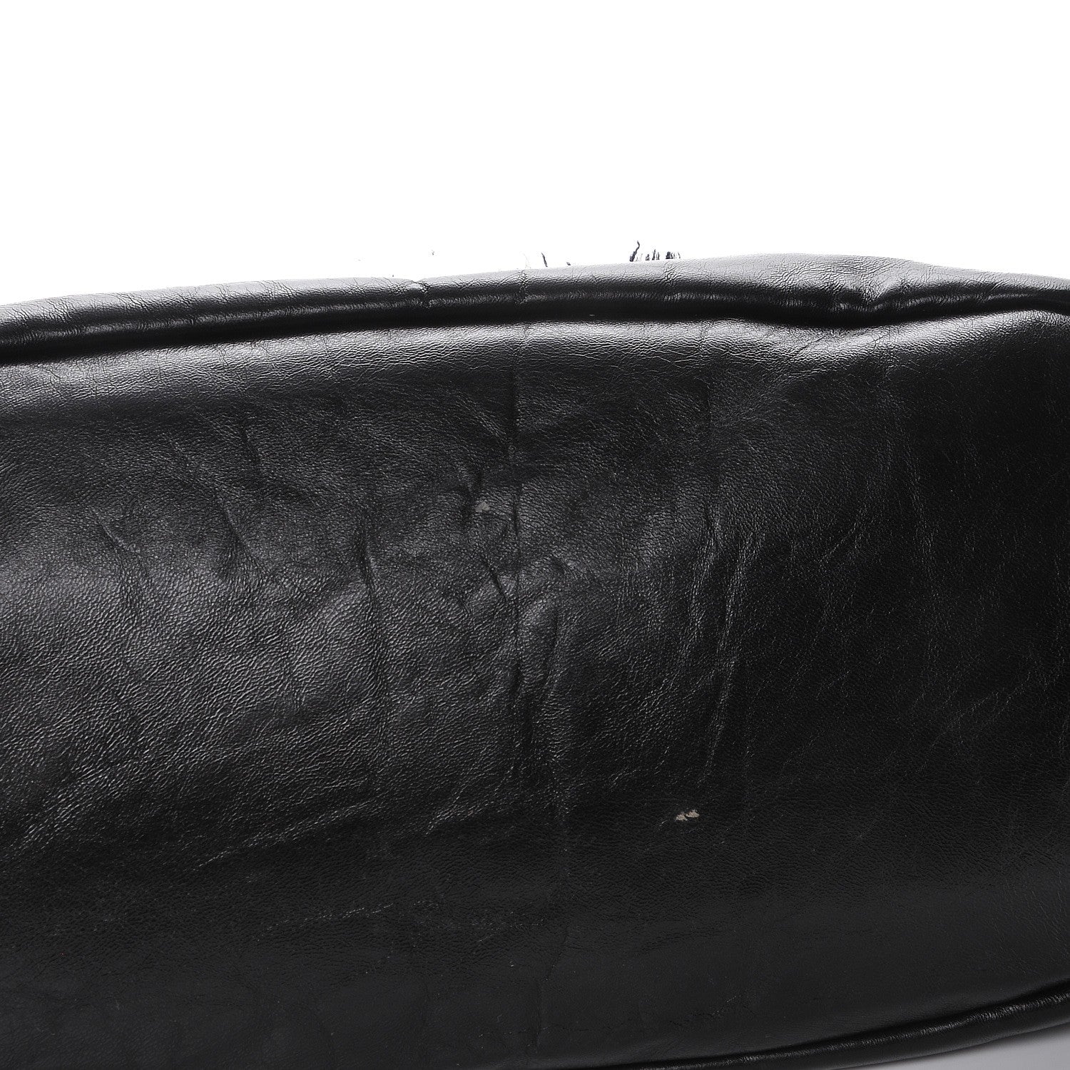 Chanel Tweed Lambskin Drawstring Tweedy Tote Black 5 of 8