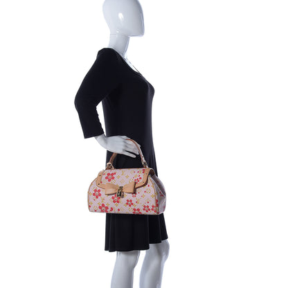 Louis Vuitton Monogram Cherry Blossom Sac Retro Bag Red 2 of 10