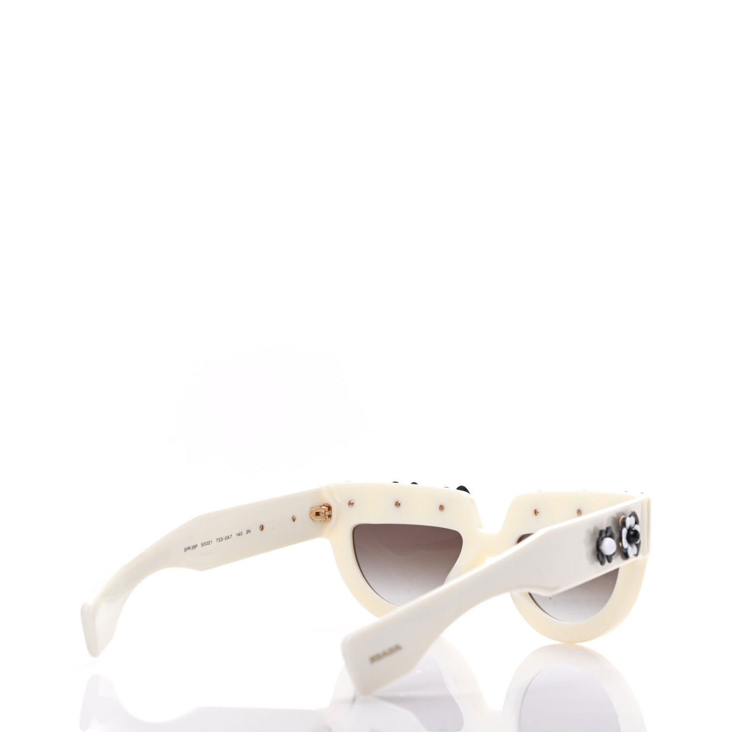 Acetate Flower Poeme Sunglasses SPR26P White