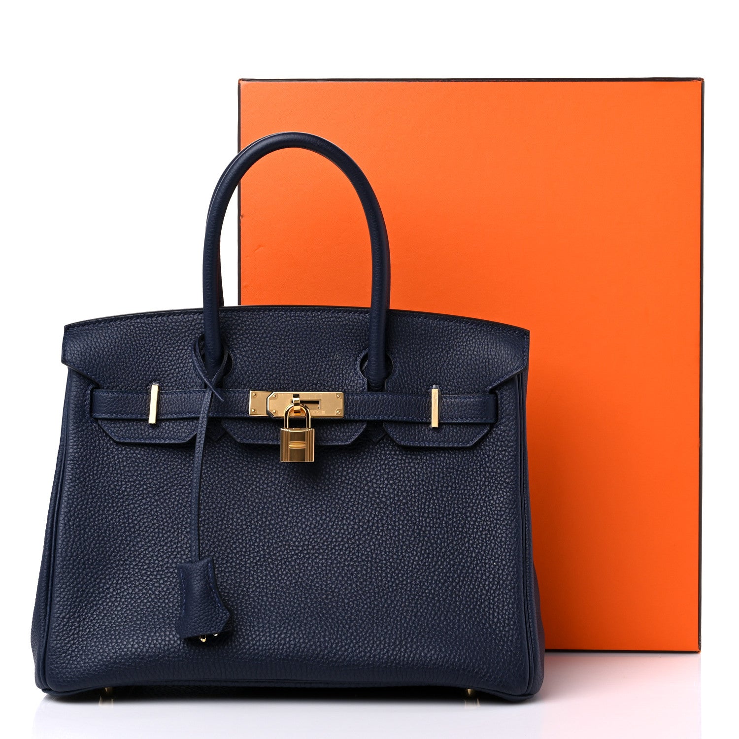 Hermes Togo Birkin 30 Bleu Nuit 15 of 15
