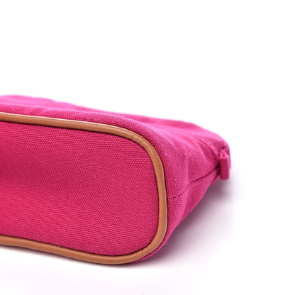 Hermes Cotton Canvas Mini Bolide Travel Cosmetic Pouch 10 of 10