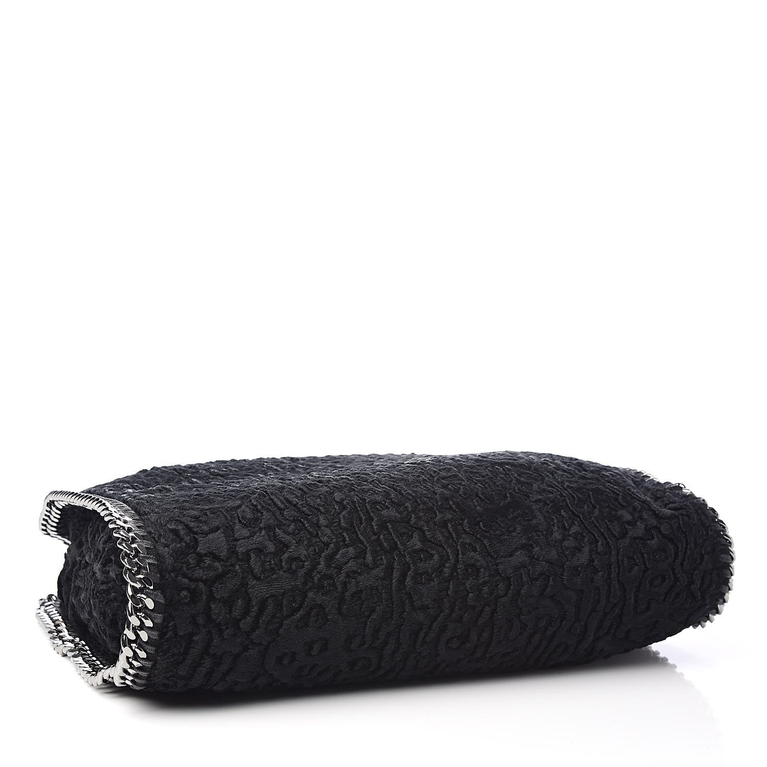 Stella McCartney Crushed Velvet Small Falabella Tote Black 4 of 11