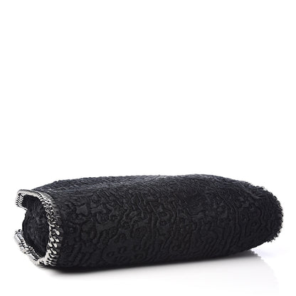 Stella McCartney Crushed Velvet Small Falabella Tote Black 4 of 11