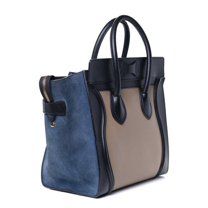 Celine Smooth Calfskin Suede Mini Tri-Color Luggage Beige 2 of 5