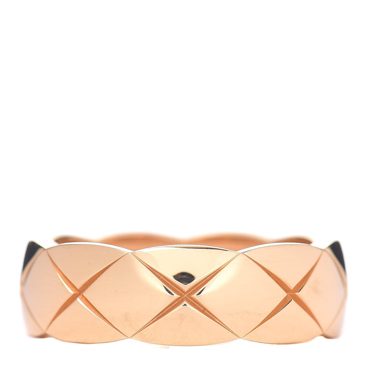 Chanel 18K Yellow Gold Small Coco Crush Ring 58 8.25 1 of 4