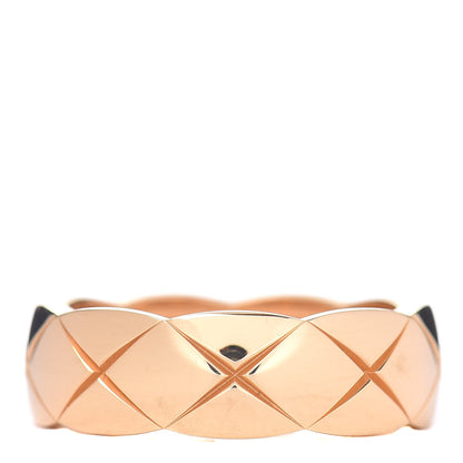 Chanel 18K Yellow Gold Small Coco Crush Ring 58 8.25 1 of 4