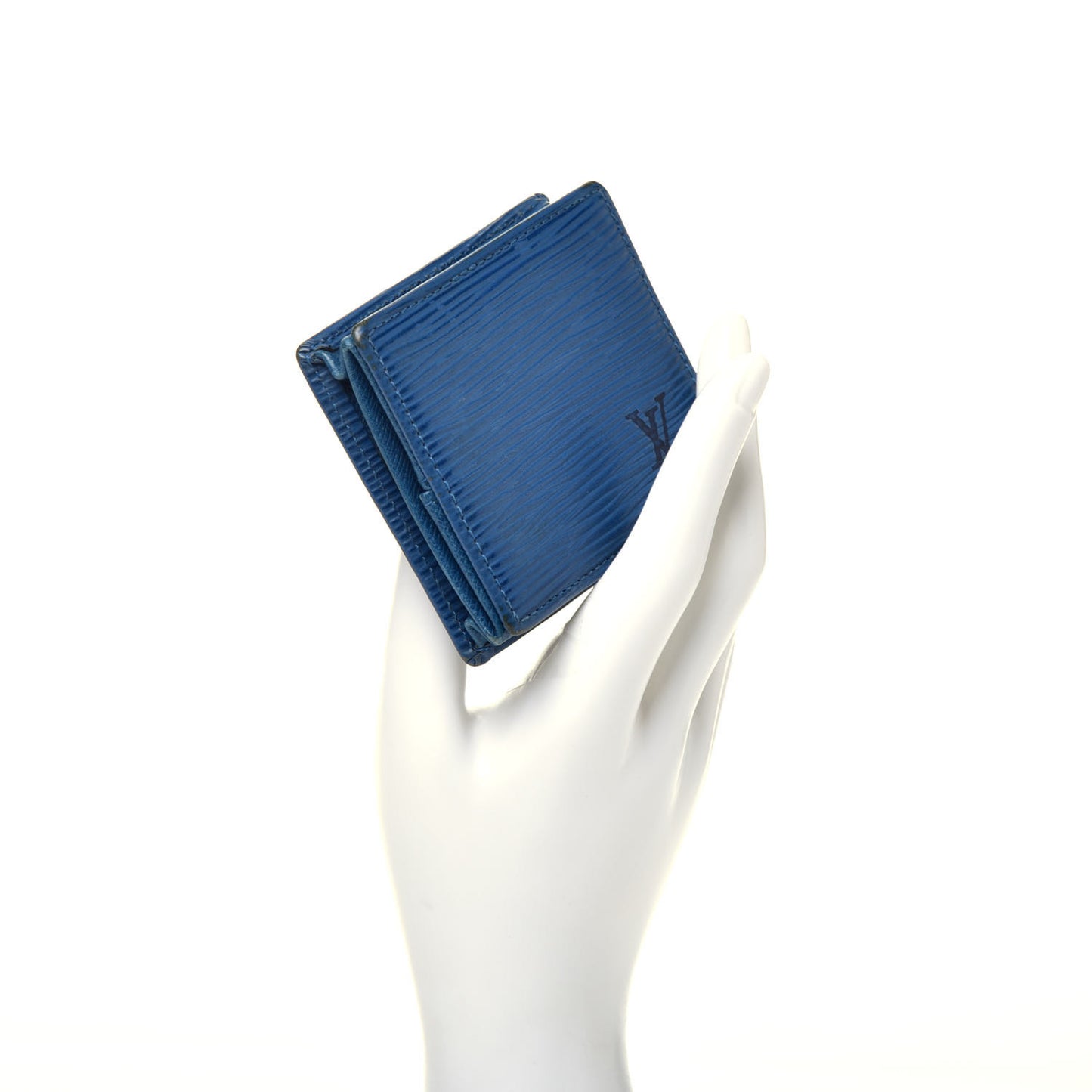 Epi Porte-Monnaie Boite Coin Purse Cyan