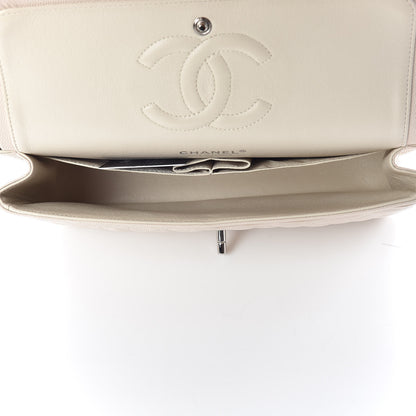 Chanel Caviar Quilted Medium Double Flap Light Beige 6 of 14