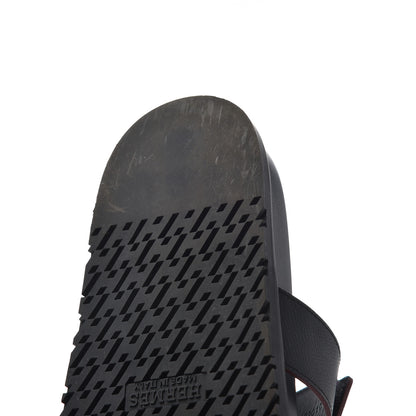 Hermes Epsom Mens Chypre Sandals 43 Black 12 of 15