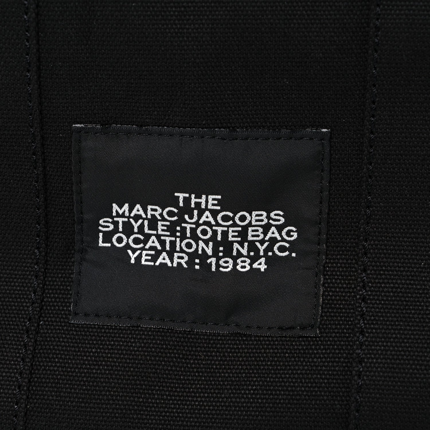 Marc Jacobs Cotton Canvas Mini The Traveler Tote Bag Black 11 of 12