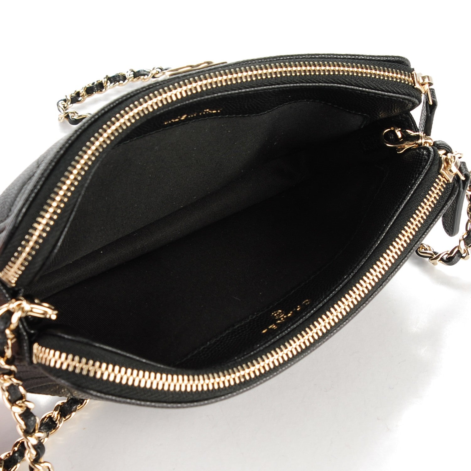 Chanel Caviar Quilted Small Boy Clutch With Chain Black 7 of 8