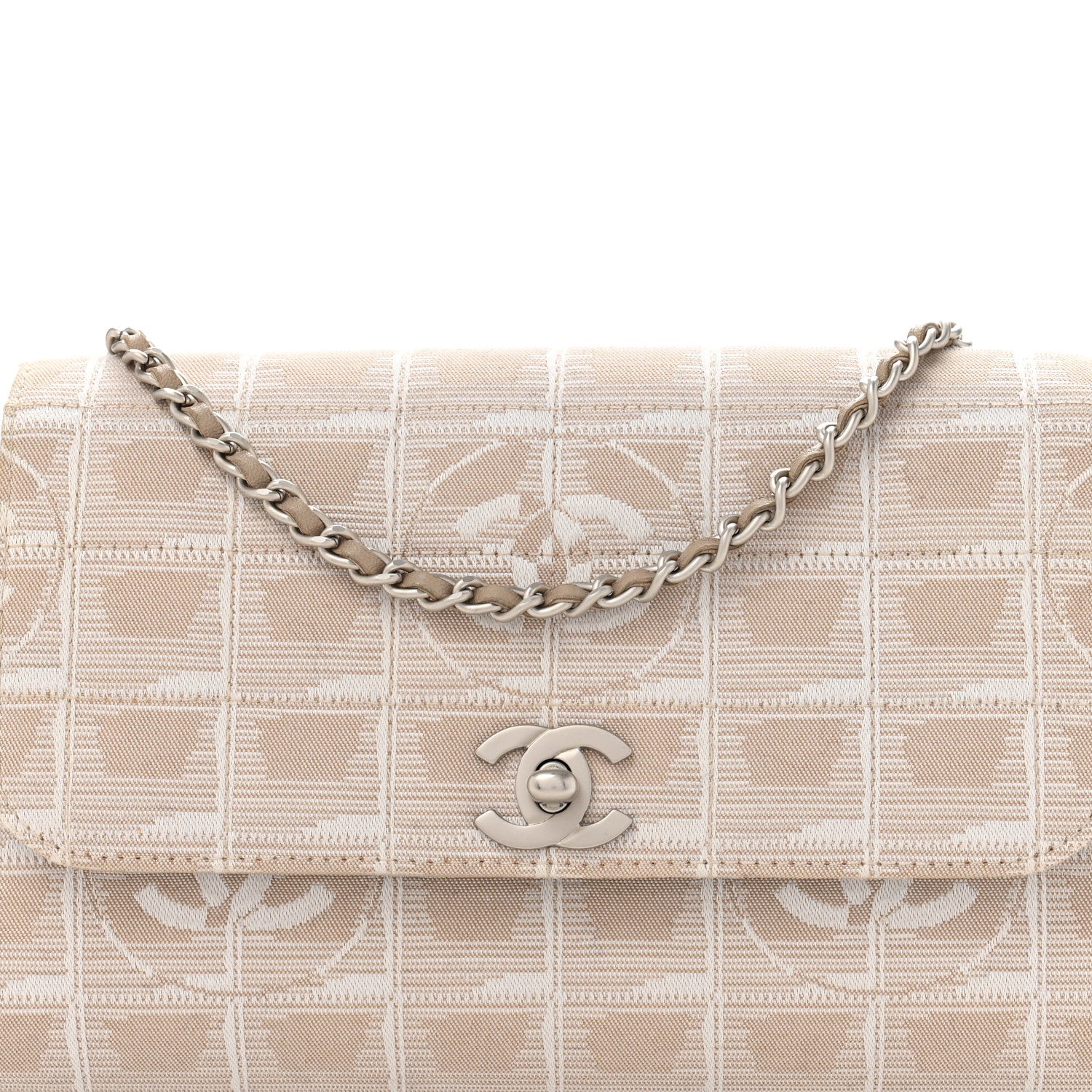 Chanel Nylon Travel Accordion Flap Beige 8 of 13