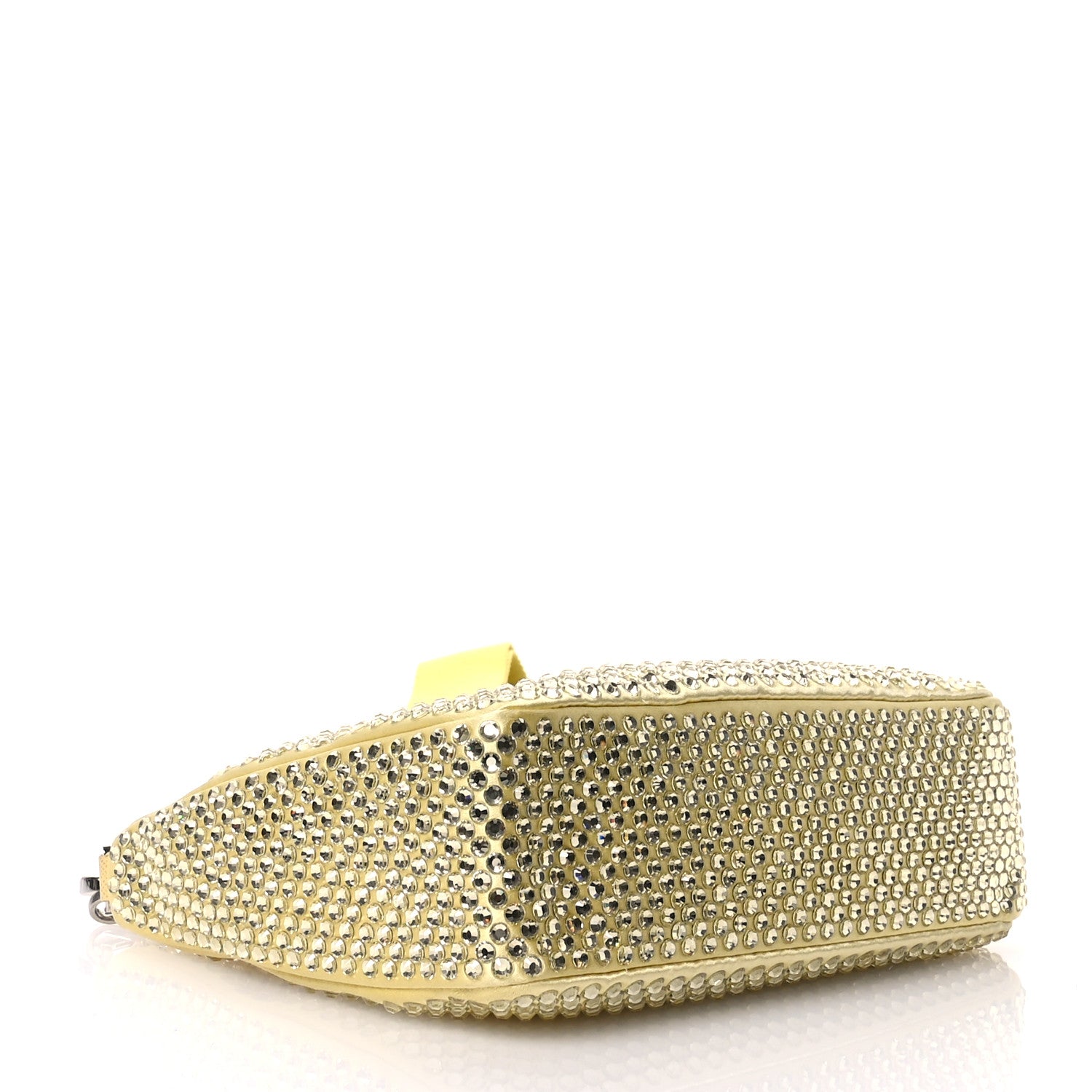 Prada Satin Crystal Re-Edition 2005 Shoulder Bag Ananas 4 of 11