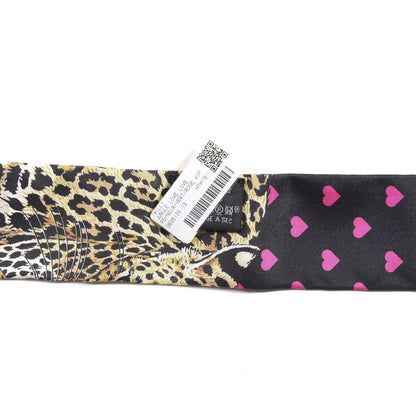 Hermes Silk Jungle Love Love Twilly Black Vert Rose Vif 5 of 5