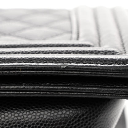 Chanel Caviar Quilted Medium Boy Flap Black 11 of 11
