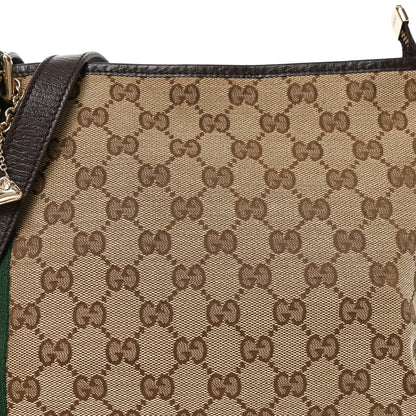 Gucci Monogram Web Jolicoeur Charms Messenger Dark Brown 8 of 10