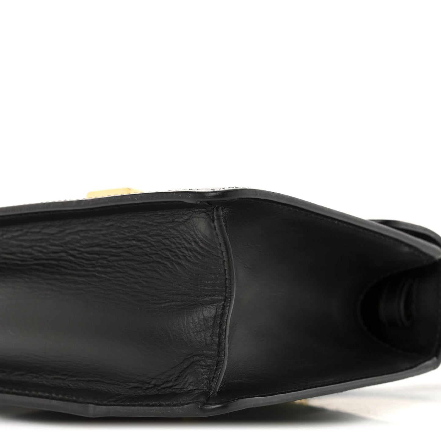 Calfskin Mini Sylvie Top Handle Bag Black