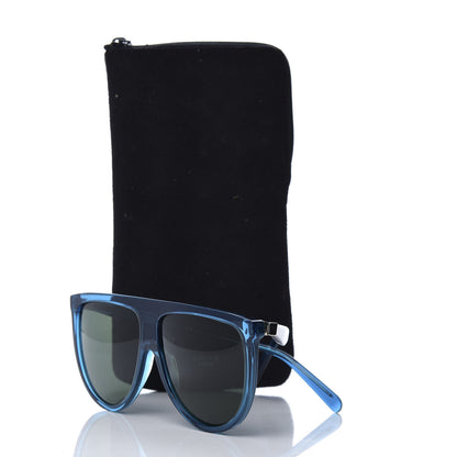 Celine Acetate Thin Shadow Sunglasses CL41435/S Blue 8 of 8