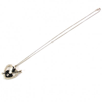 Chanel Coco Heart Arrow Pendant Necklace 1 of 5