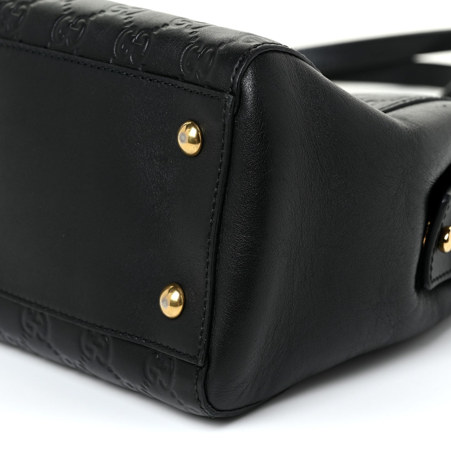 Guccissima Signature Medium Shoulder Tote Bag Black