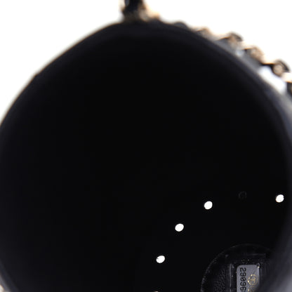 Chanel Lambskin Quilted CC To Drink Water Bottle Black Gold 8 of 15