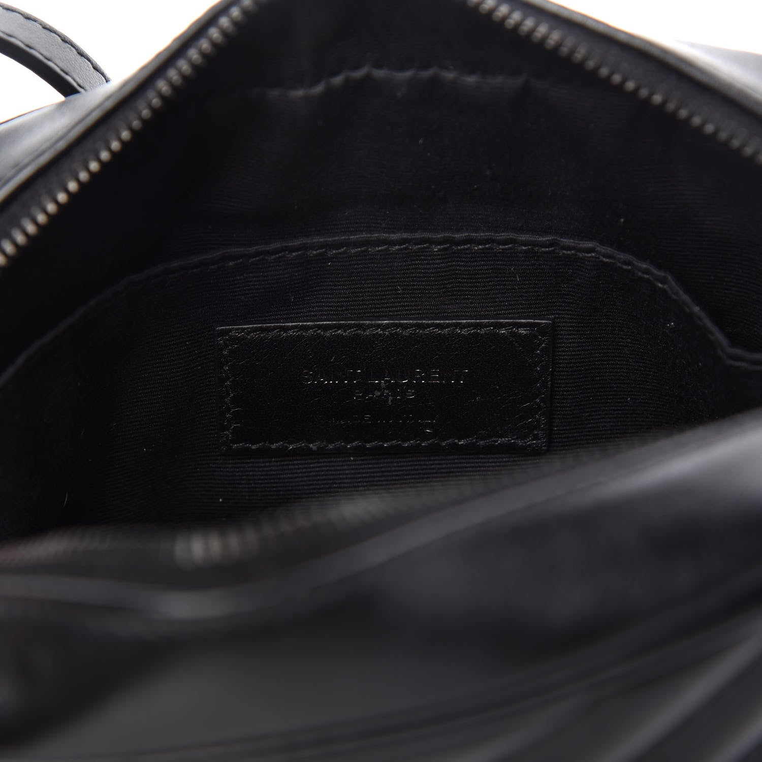 Saint Laurent Calfskin Matelasse Monogram Lou Belt Bag Black 8 of 11
