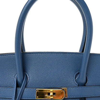 Hermes Epsom Birkin 35 Bleu Agate 8 of 10
