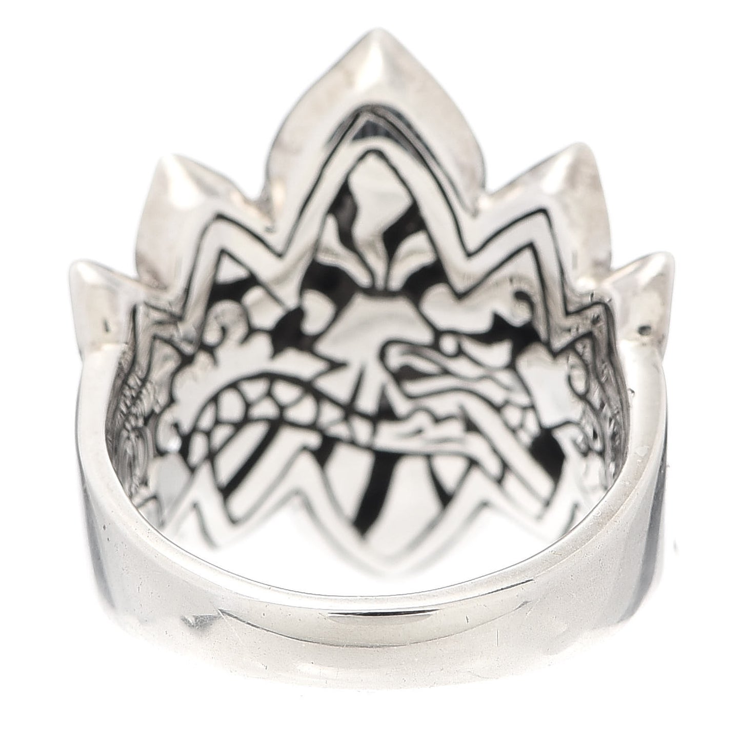 Sterling Silver 18K Yellow Gold Naga Ring 54 7