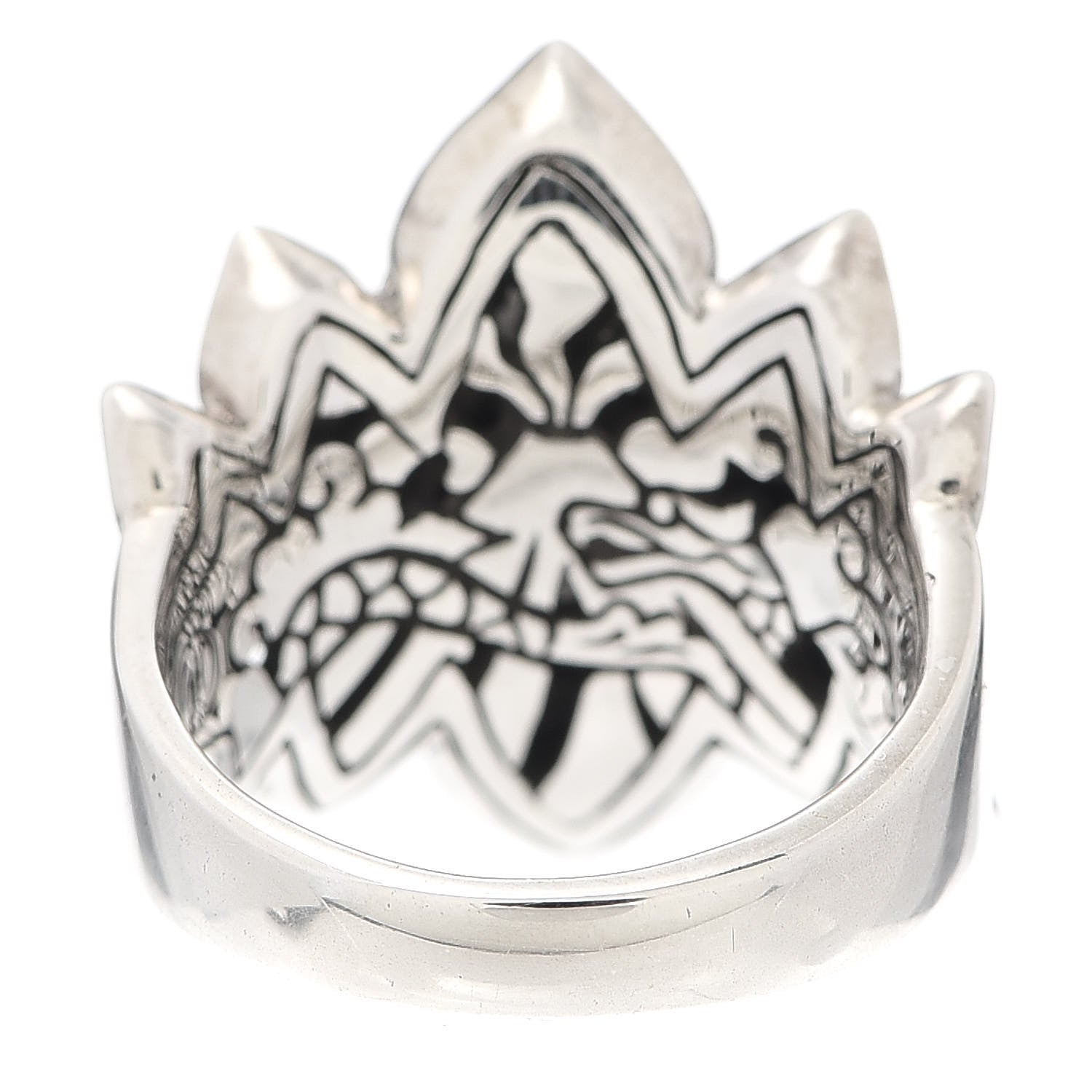 John Hardy Sterling Silver 18K Yellow Gold Naga Ring 54 7 3 of 5